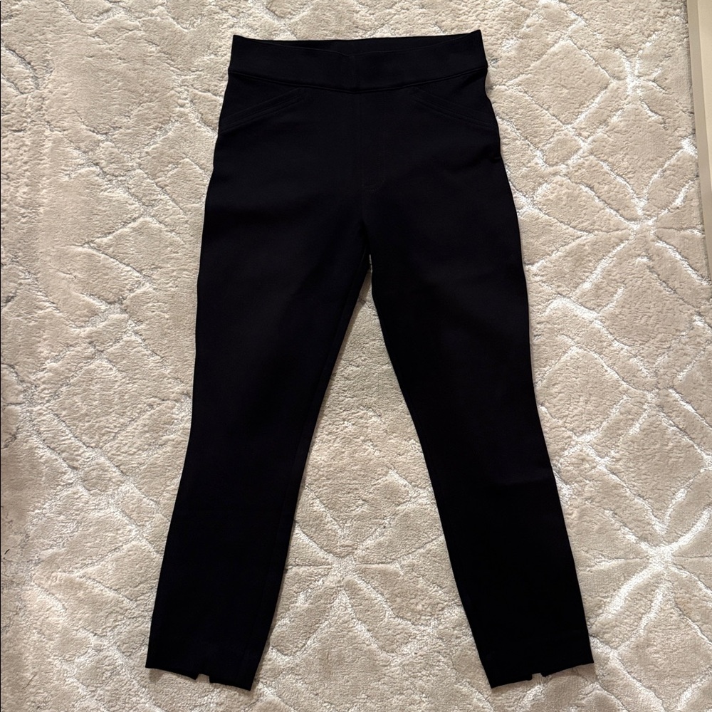 Spanx The Perfect Black Ankle Backseam Skinny Pant Size Petite S